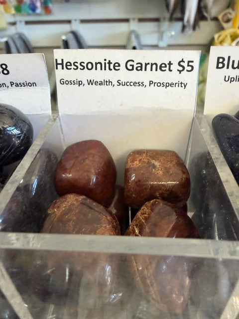 Tumbled and Rough Garnet