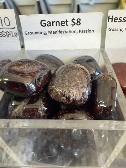 Tumbled and Rough Garnet