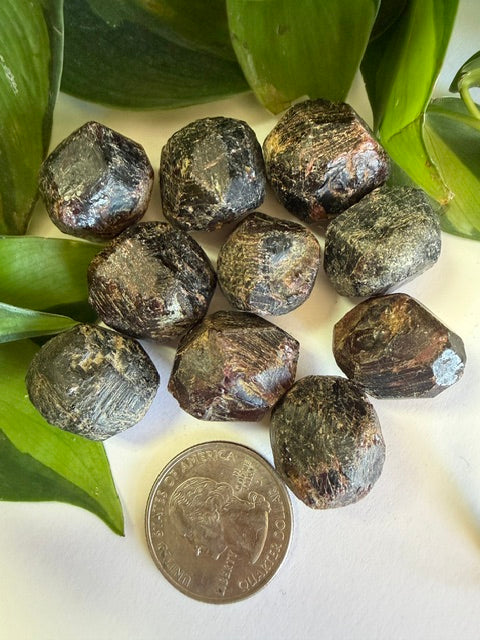 Tumbled and Rough Garnet