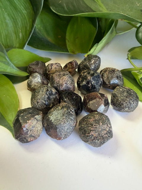 Tumbled and Rough Garnet