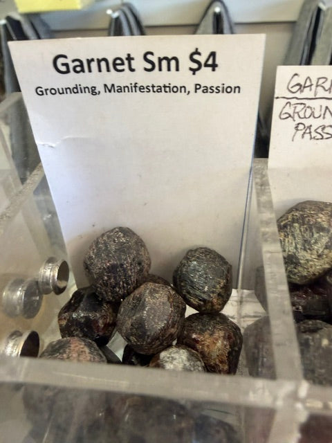 Tumbled and Rough Garnet