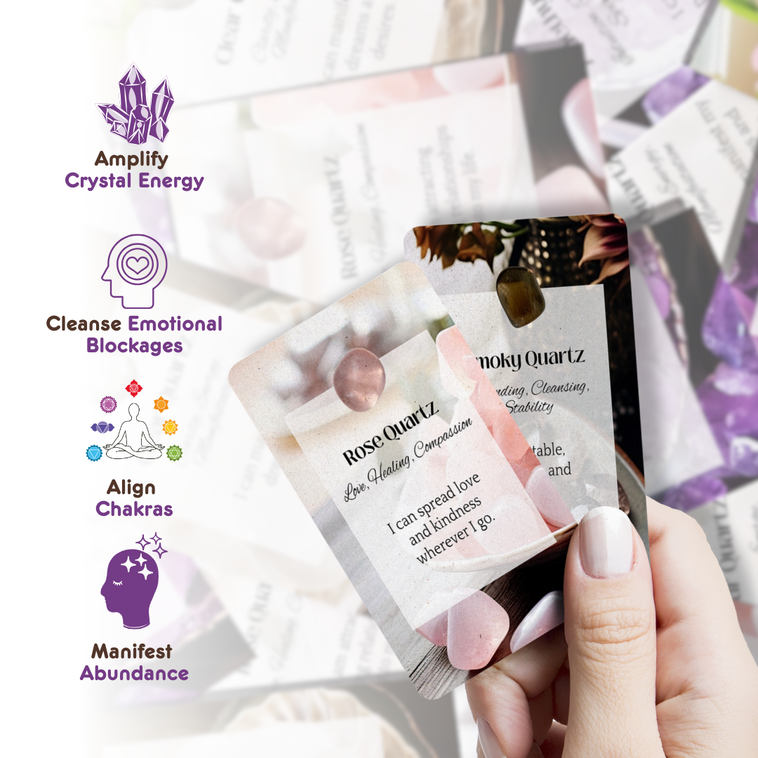 Crystal Healing affirmation deck