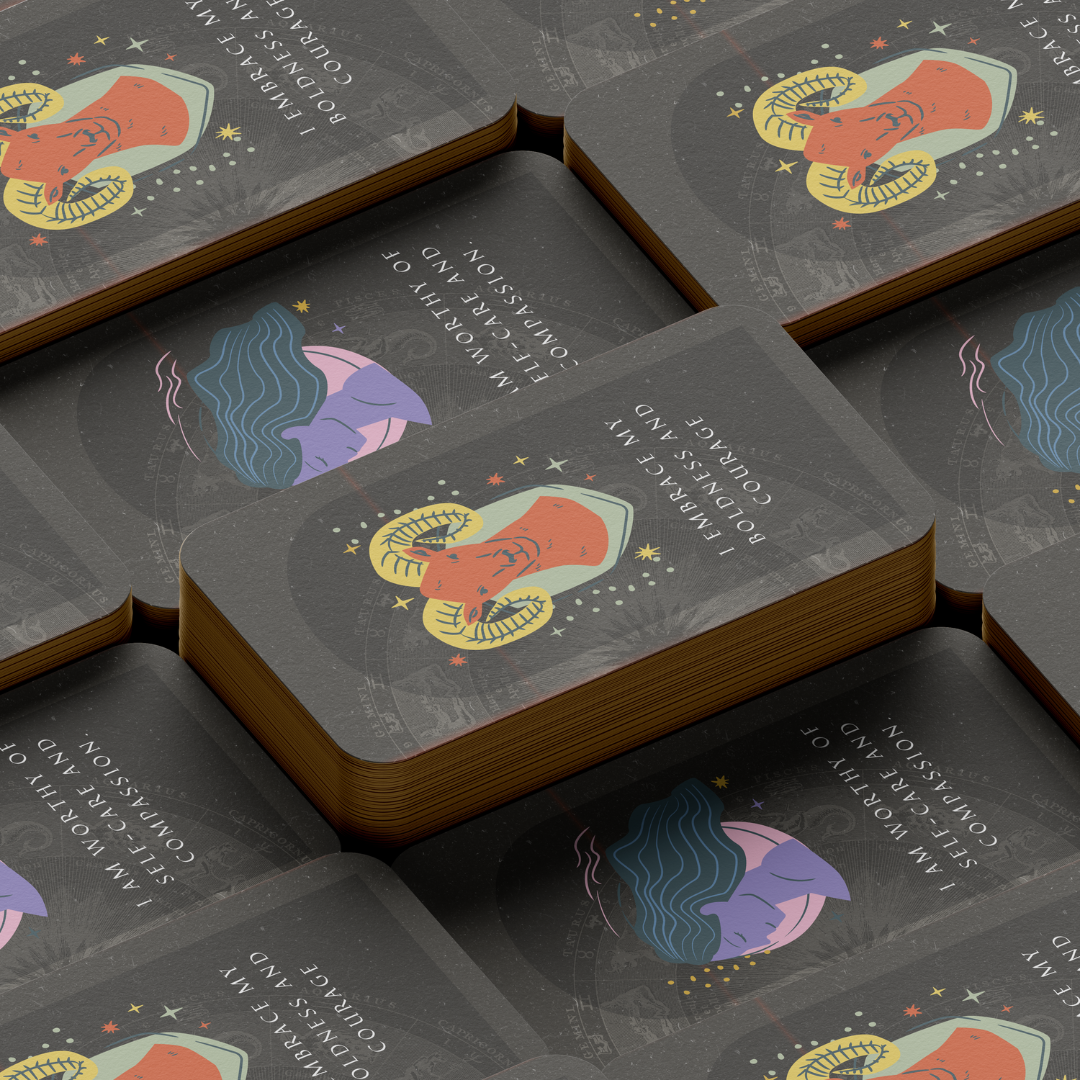 Astral Uplifts affirmation card spread