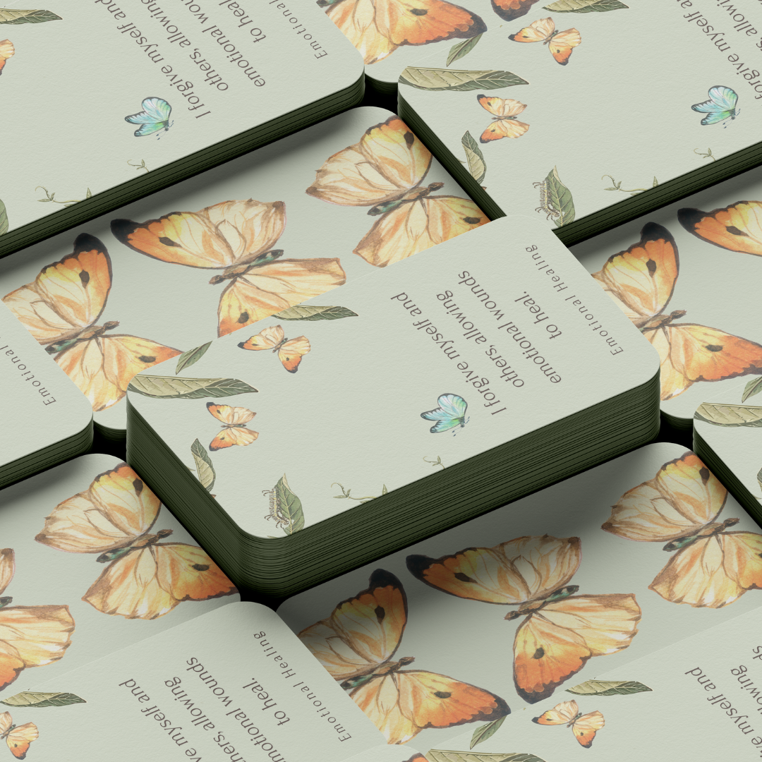 Healing Wings affirmation card spread