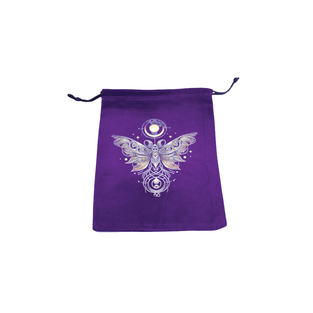 Mystical Moth Velvet Tarot Card Bag