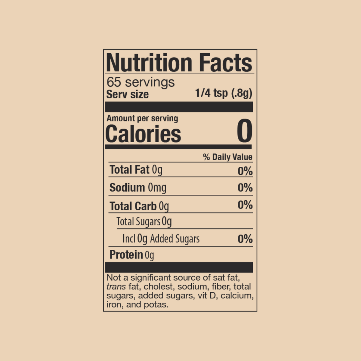 Blue Lotus Organic Golden Rooibos Masala Chai nutrition facts