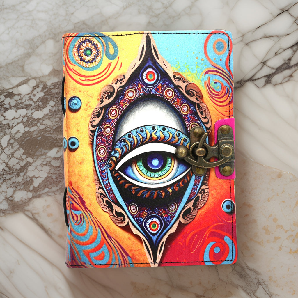All Seeing Eye Blank Leather Journal