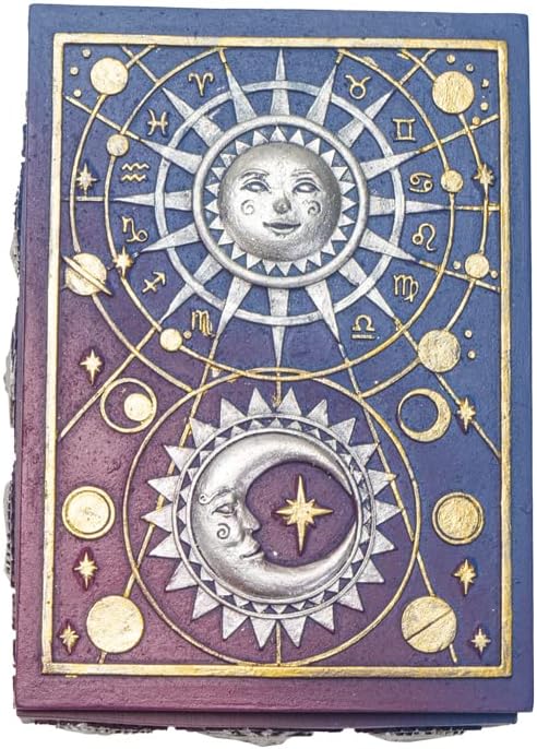 Astrology Tarot Deck Storage Box | 5.5" x 3.75" Decorative Card Holder for Tarot, Oracle & Spiritual Accessories