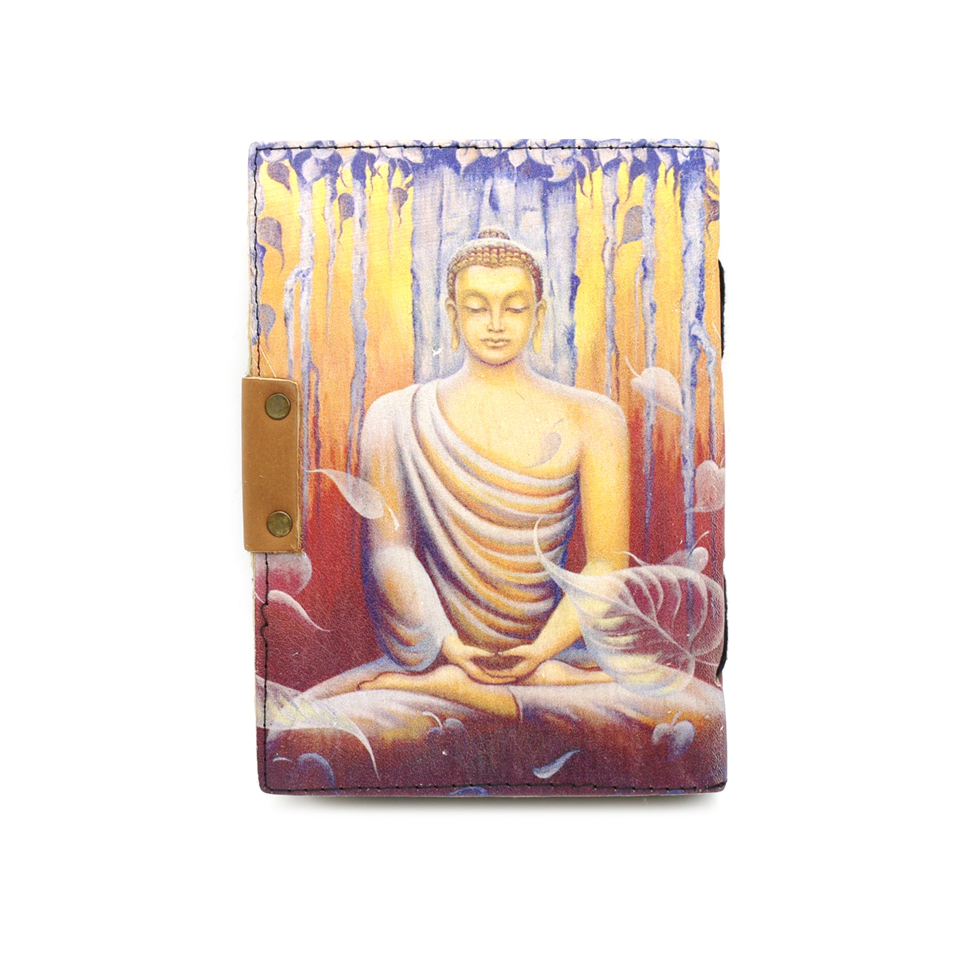 Buddha Blank Leather Journal