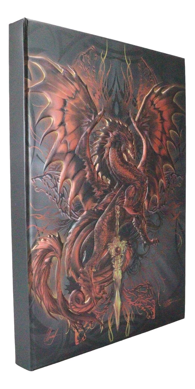 Blood Blade Vampire Drake Embossed Hard Cover Journal - Ruth Thompson Fantasy Dragon Semi Iridescent Journal