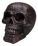 Rustic Corroded Dark Bronze Metallic Finish Skull