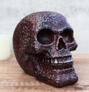 Rustic Corroded Dark Bronze Metallic Finish Skull