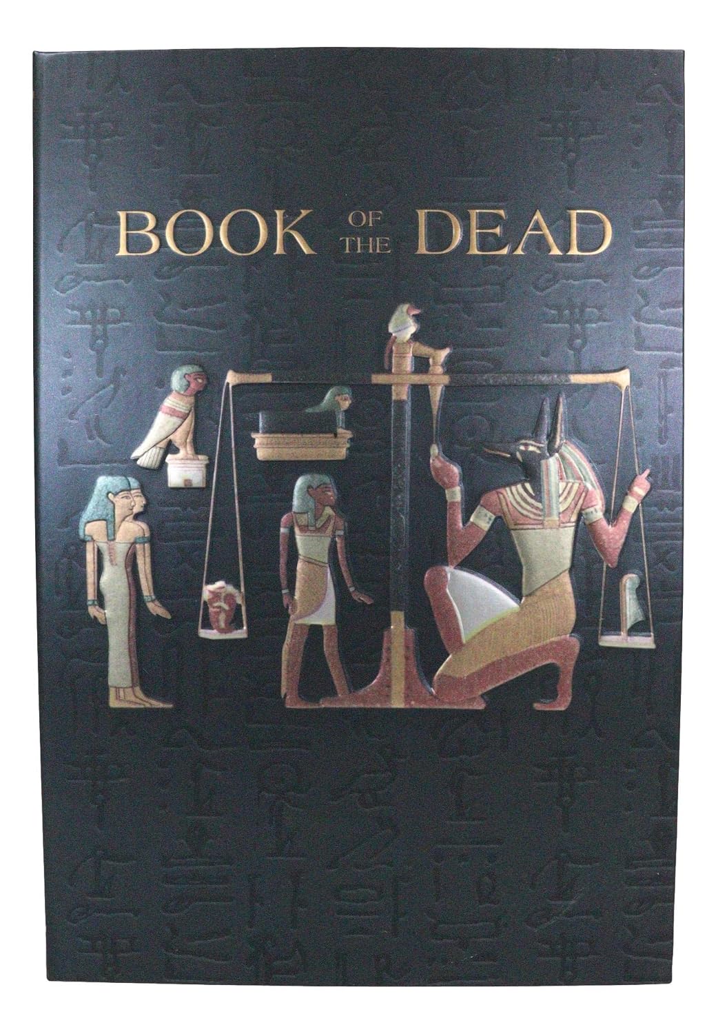 Book of The Dead Gods And Goddesses Embossed Blank Page Matte Paper Hardcover Journal Book with Bookmarking Ribbon 8.25"x5.75"