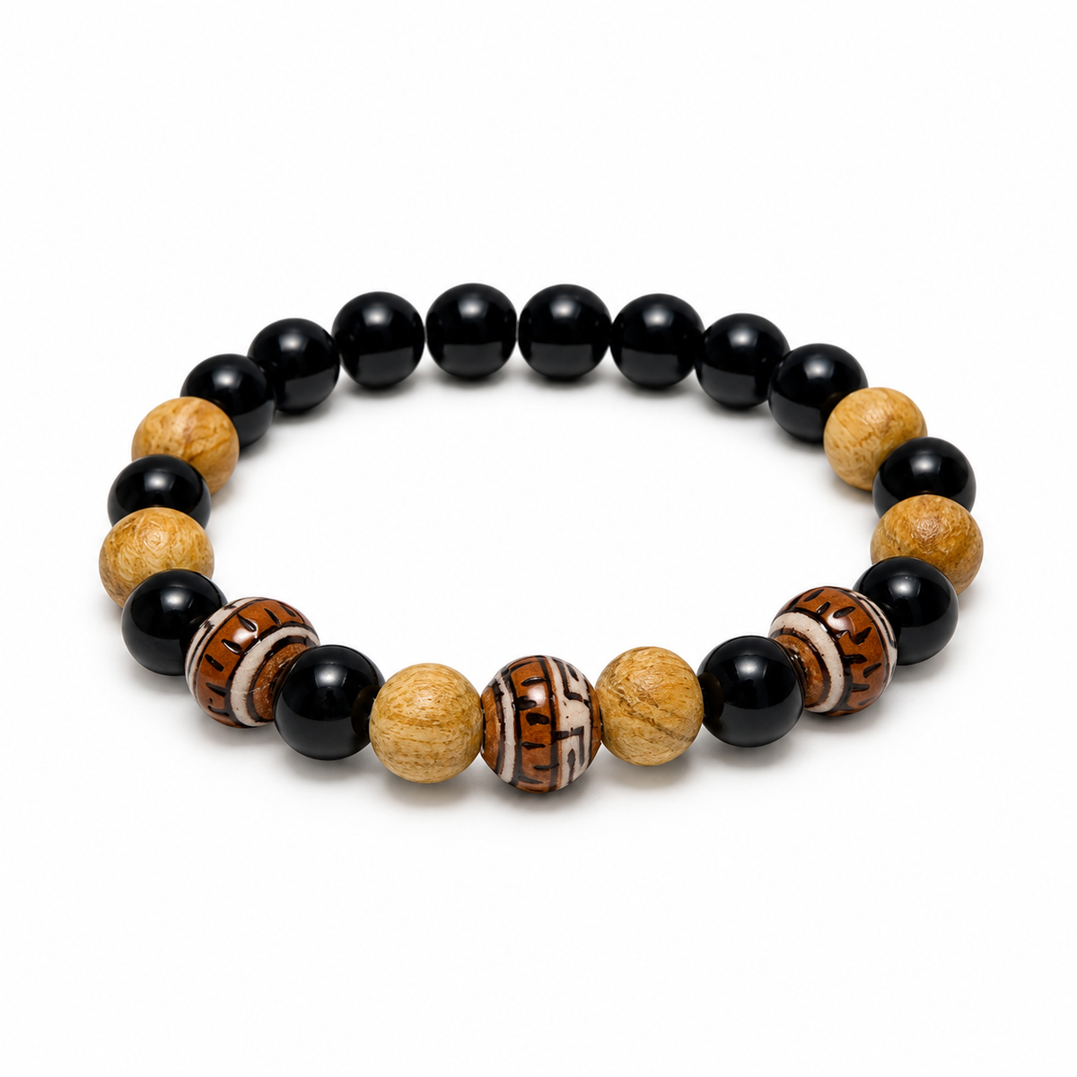 8mm Palo Santo & Black Tourmaline Bracelet
