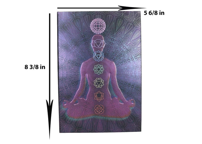 Seven Chakras Embossed Hard Cover Journal