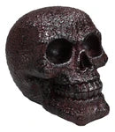 Rustic Corroded Dark Bronze Metallic Finish Skull