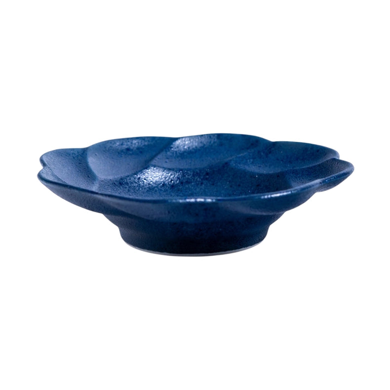Flower-Shaped Small Dish - Blue