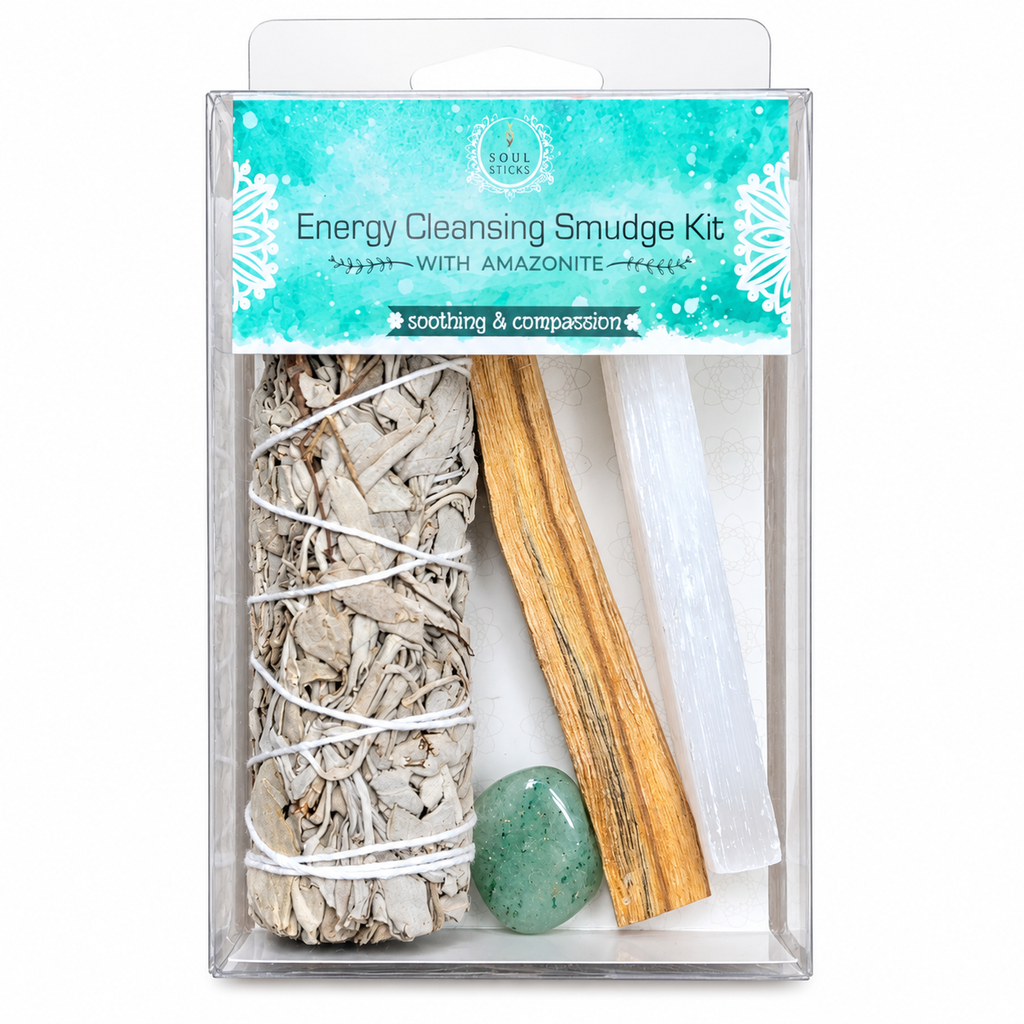 Energy Cleansing Smudge Kit with Amazonite