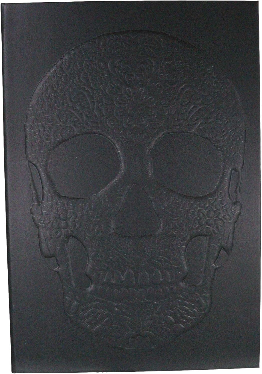 Floral Skull Embossed Blank Page Hard Cover Journal