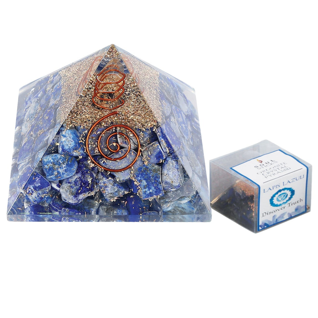 Lapis Lazuli Orgonite Crystal Pyramid - Discover Truth