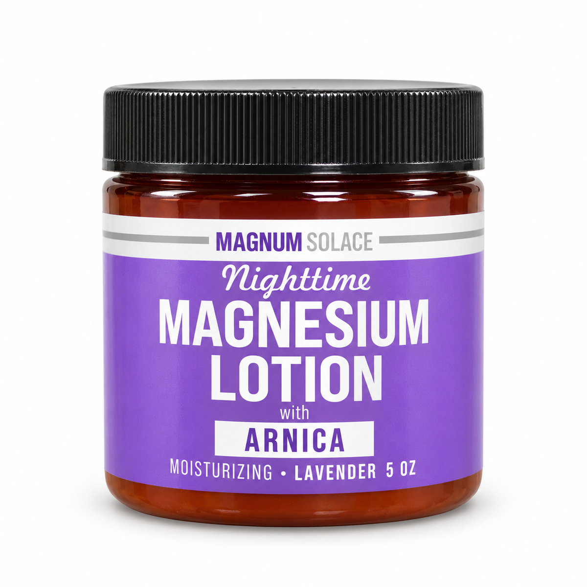 Magnum Solace Nighttime Magnesium Lotion with Arnica Lavender 5 oz