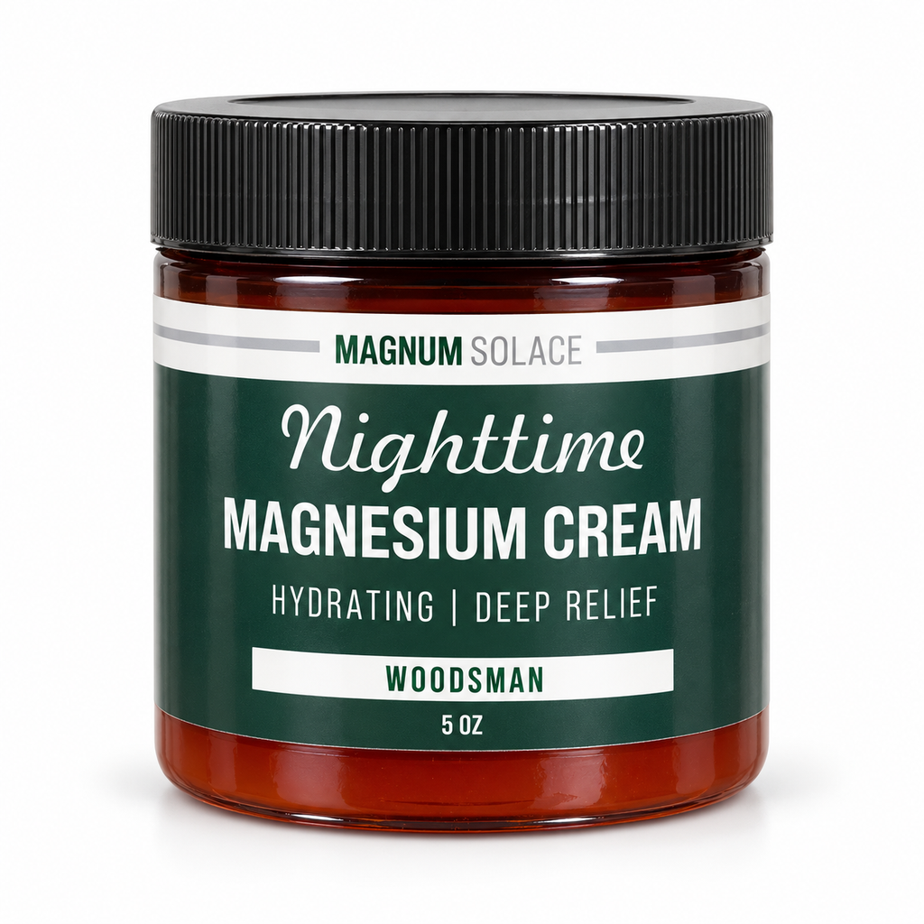 Magnum Solace Nighttime Magnesium Cream Woodsman 5 oz
