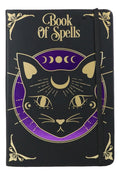 Mystic Mog Cat Book Of Spells Lined Pages Hard Cover Journal Book With Bookmark And Cord