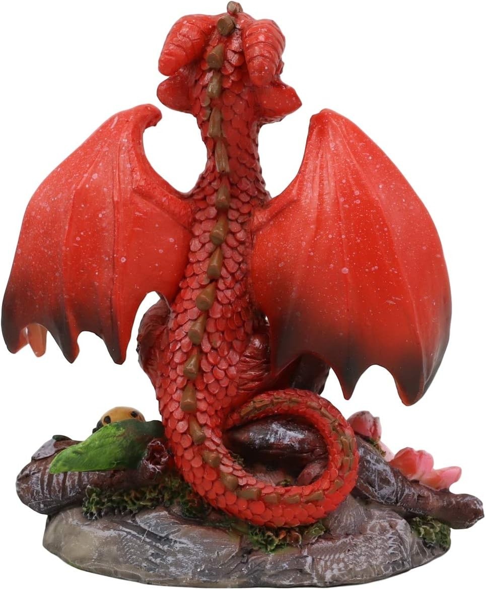 My Store Green Thumb Garden Fruits Red Apple Dragon figurine by Stanley Morrison. Resin, hand-painted with intricate scales and wings.