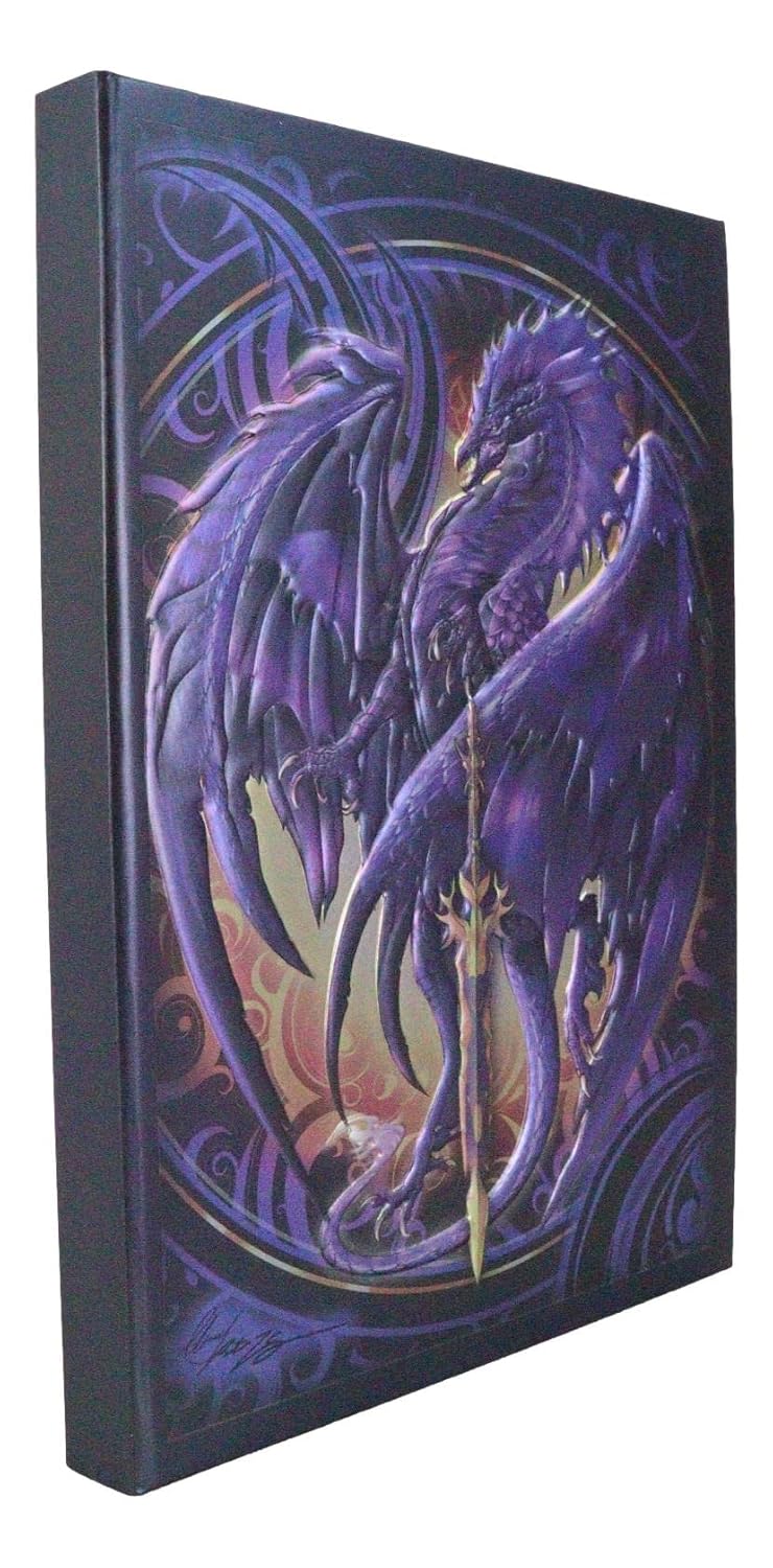 Dragon Nether Blade Drake Embossed Hard Cover Journal - Ruth Thompson Fantasy Dragon Semi Iridescent Journal