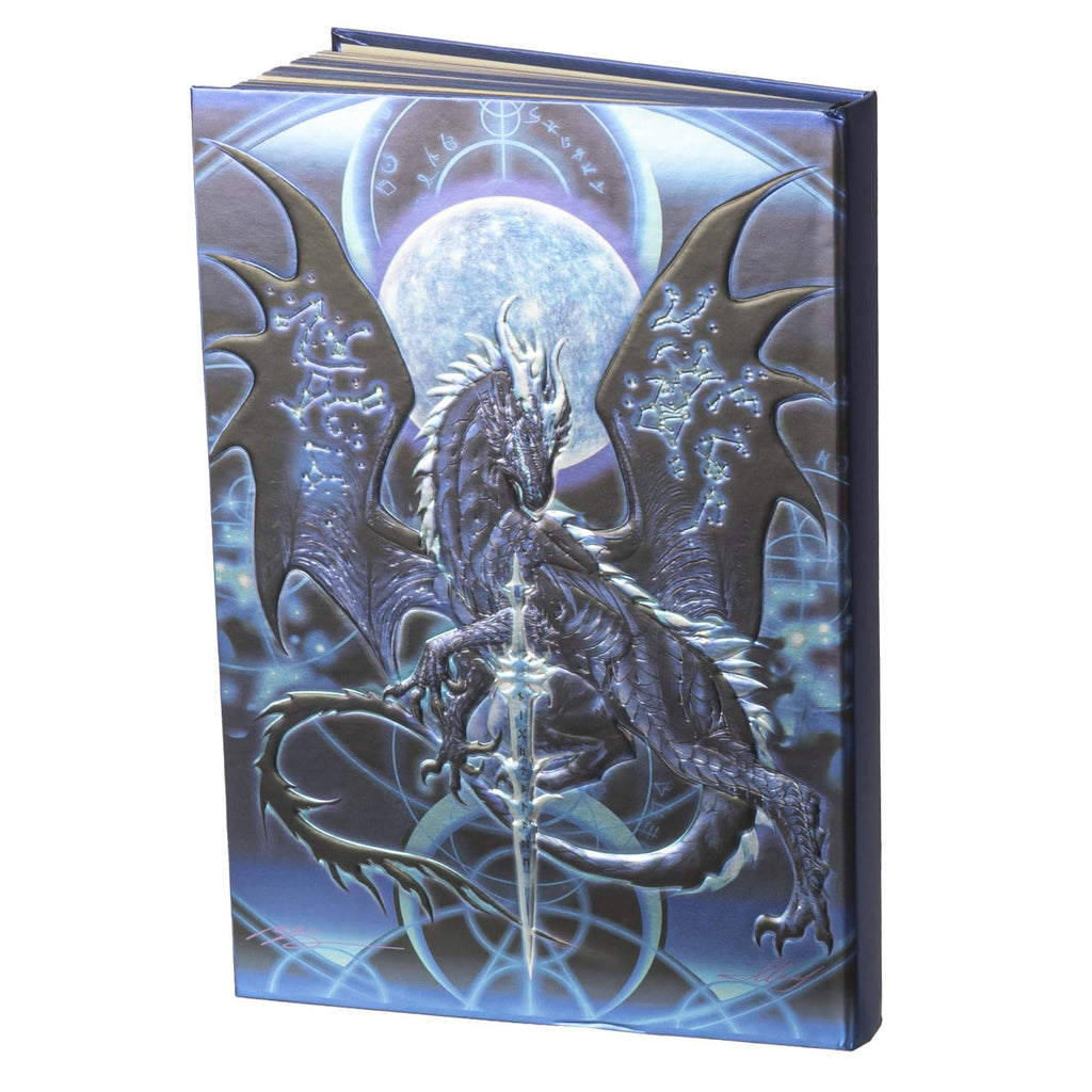 Night Blade Embossed Hard Cover Journal - Ruth Thompson Fantasy Dragon Semi Iridescent Journal
