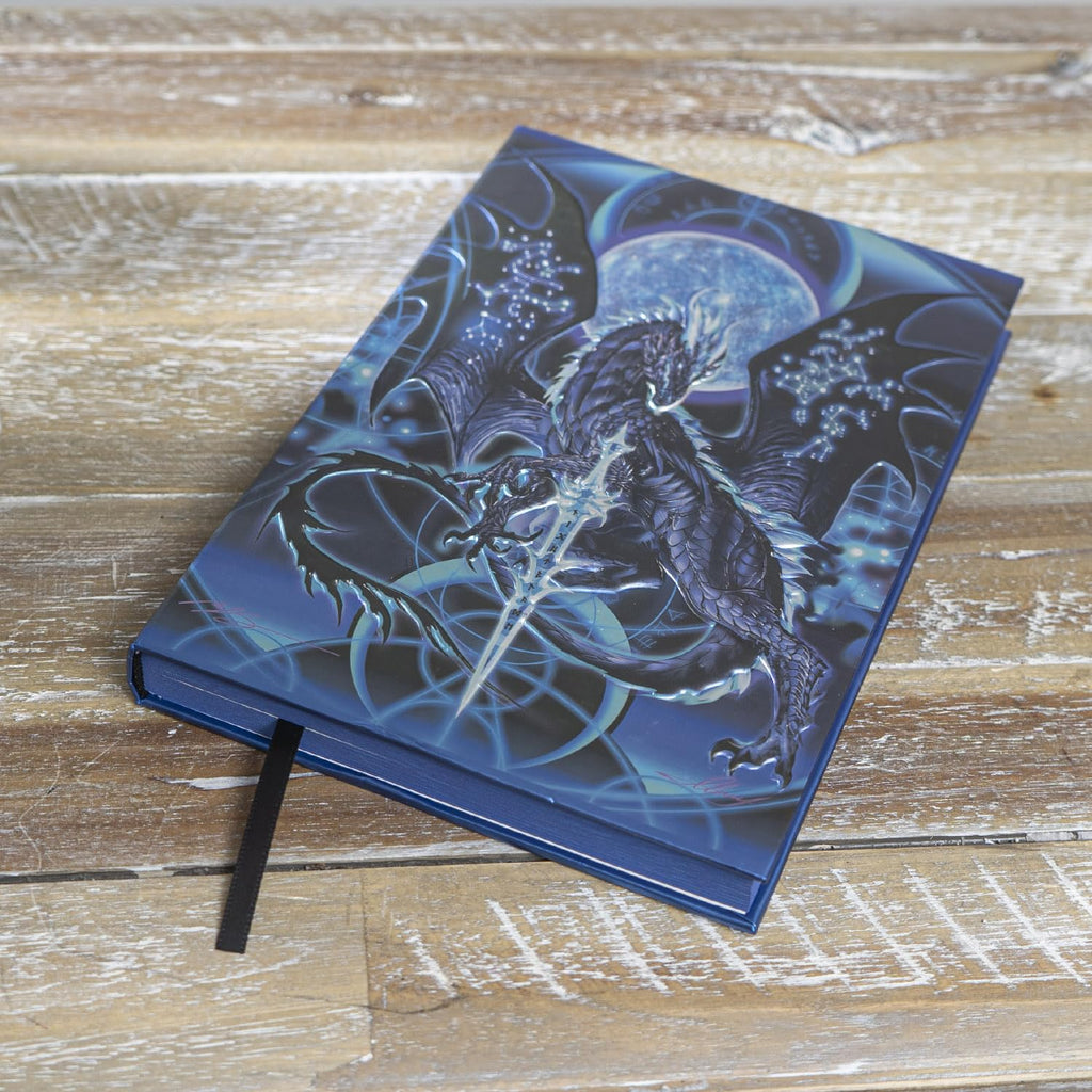 Night Blade Embossed Hard Cover Journal - Ruth Thompson Fantasy Dragon Semi Iridescent Journal