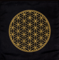 Flower of Life Printed Cotton Crystal Grid