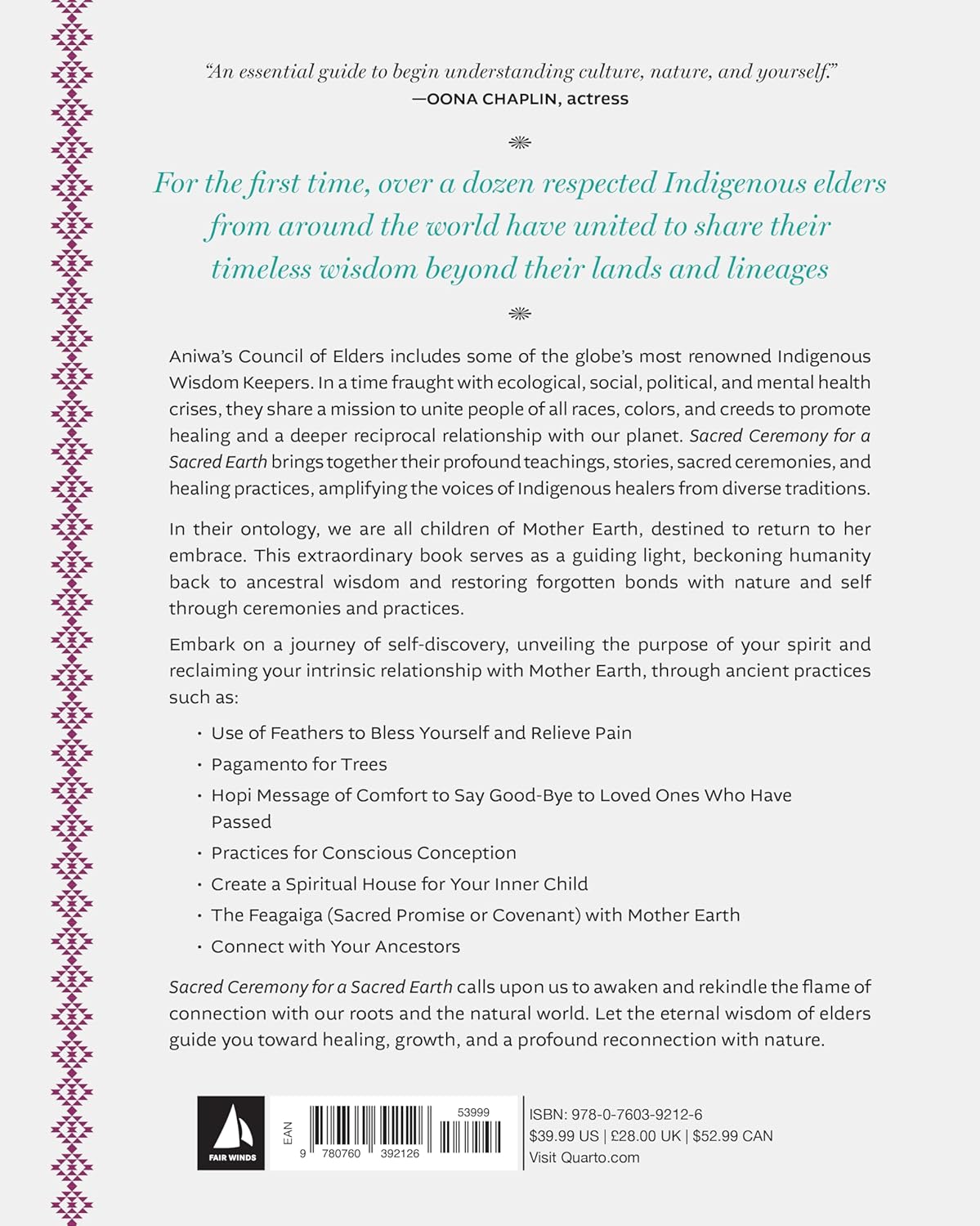 Sacred Ceremony for a Sacred Earth: Indigenous Wisdom for Healing and Transformation - Hardcover