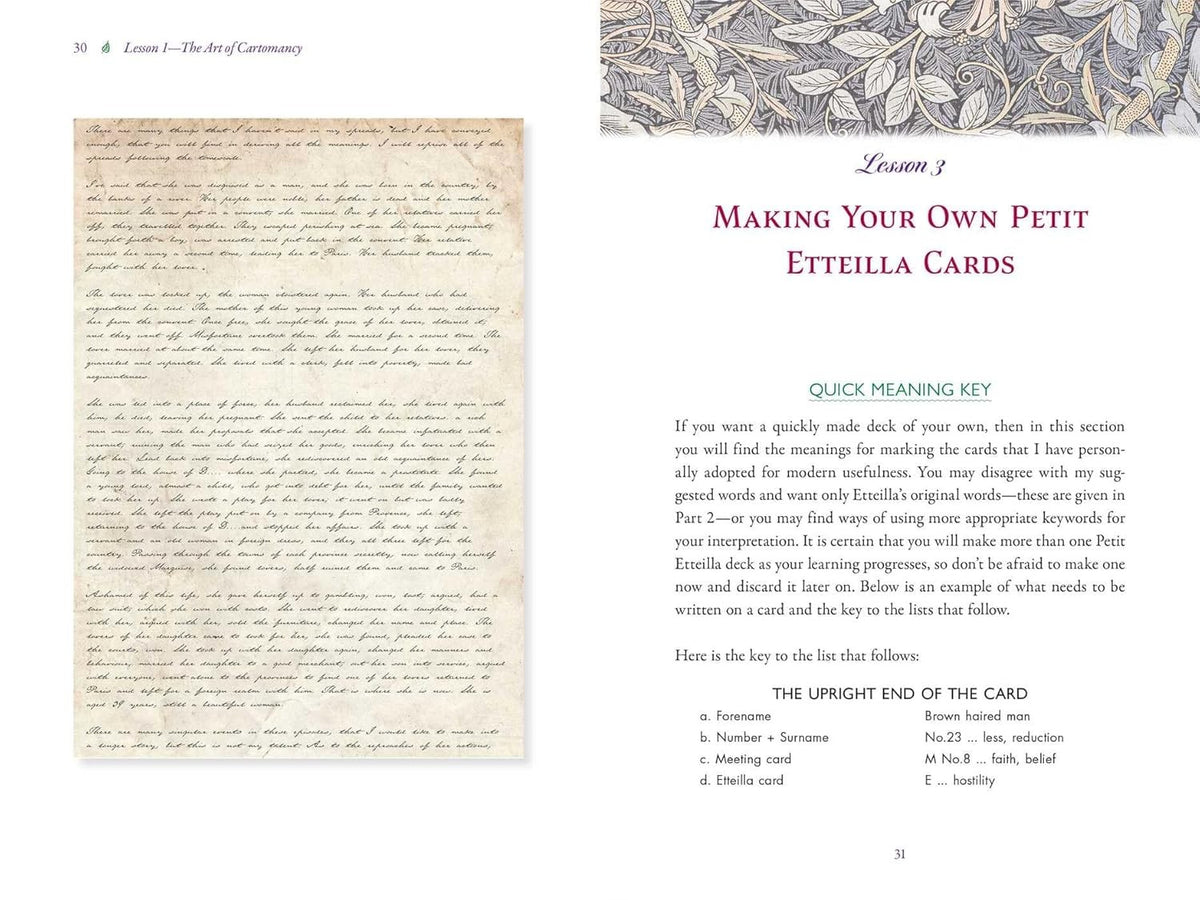 The Original Petit Etteilla: A Cartomancer's Guide to Divination