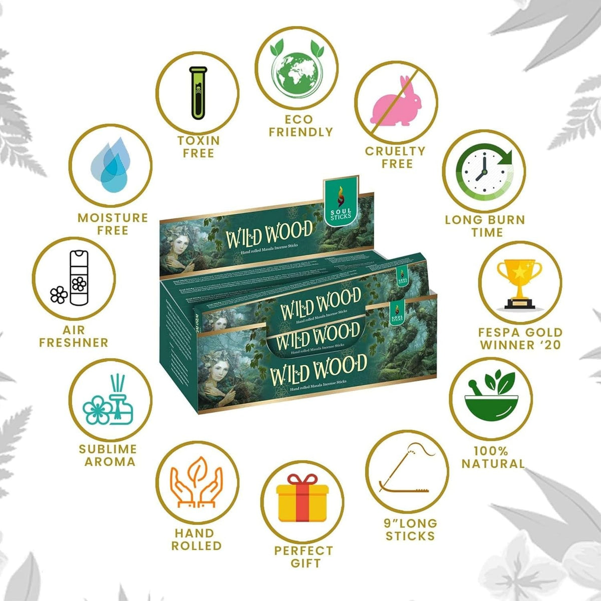 Wild Wood Natural Masala Incense Sticks