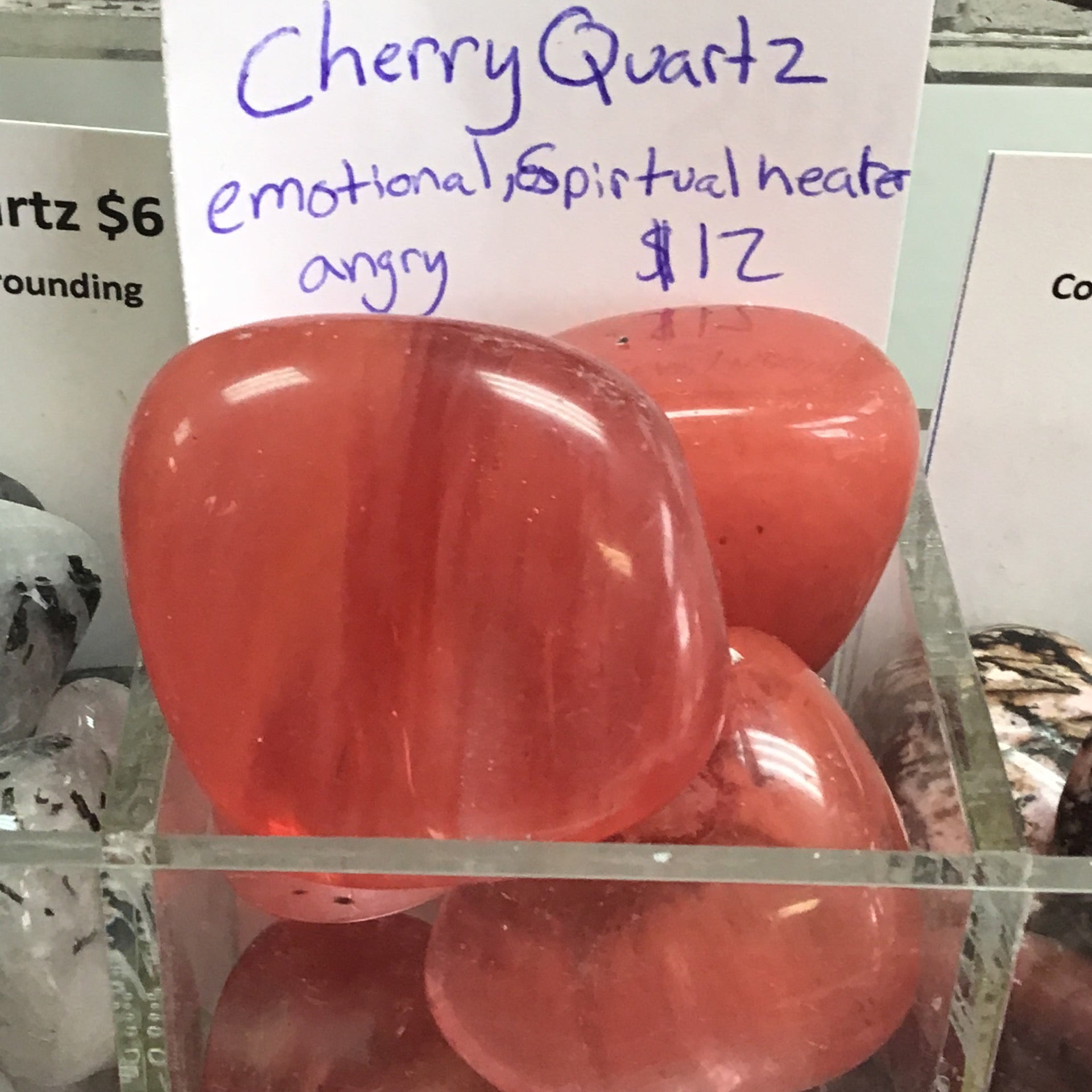 Tumbled Quartz Cherry
