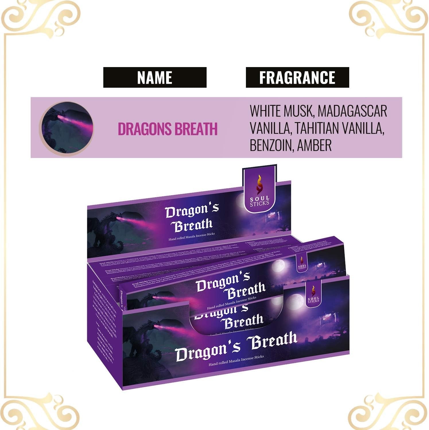 Dragon's Breath Natural Masala Incense Sticks