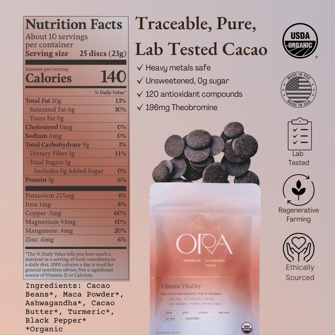 ORA Vibrant Vitality Enhanced Ceremonial Cacao