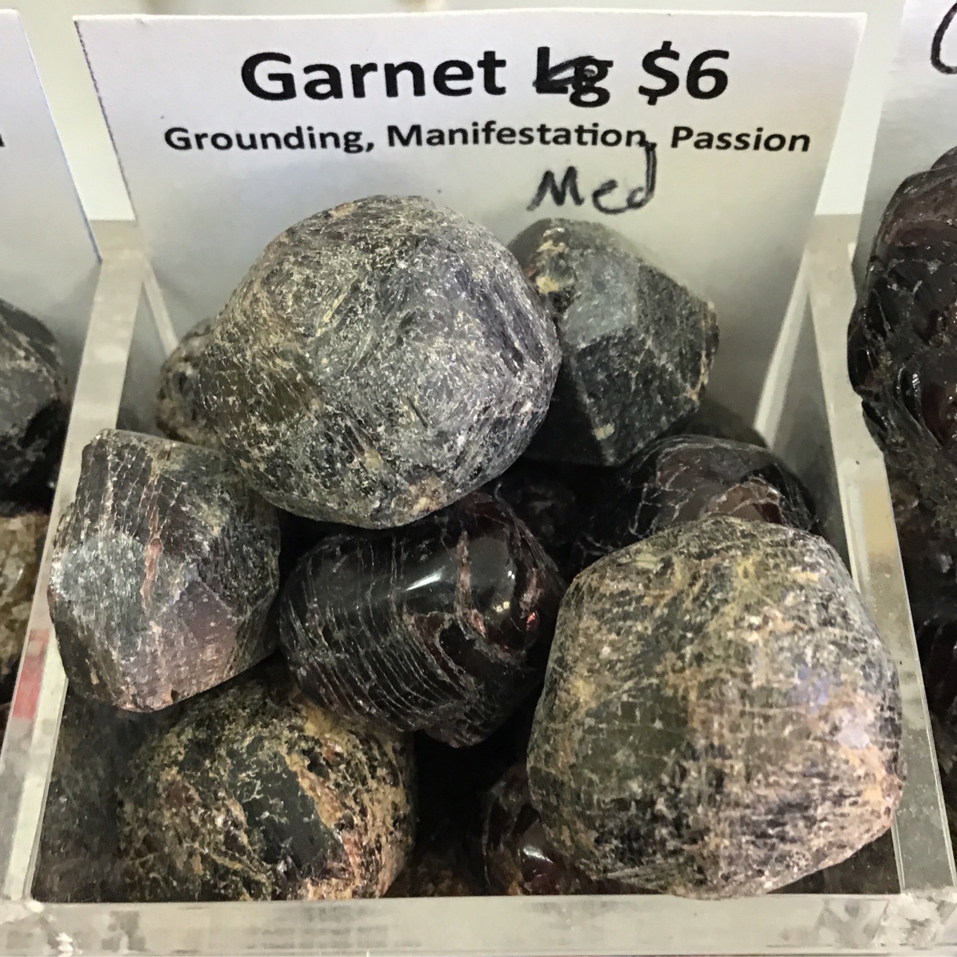 Tumbled and Rough Garnet