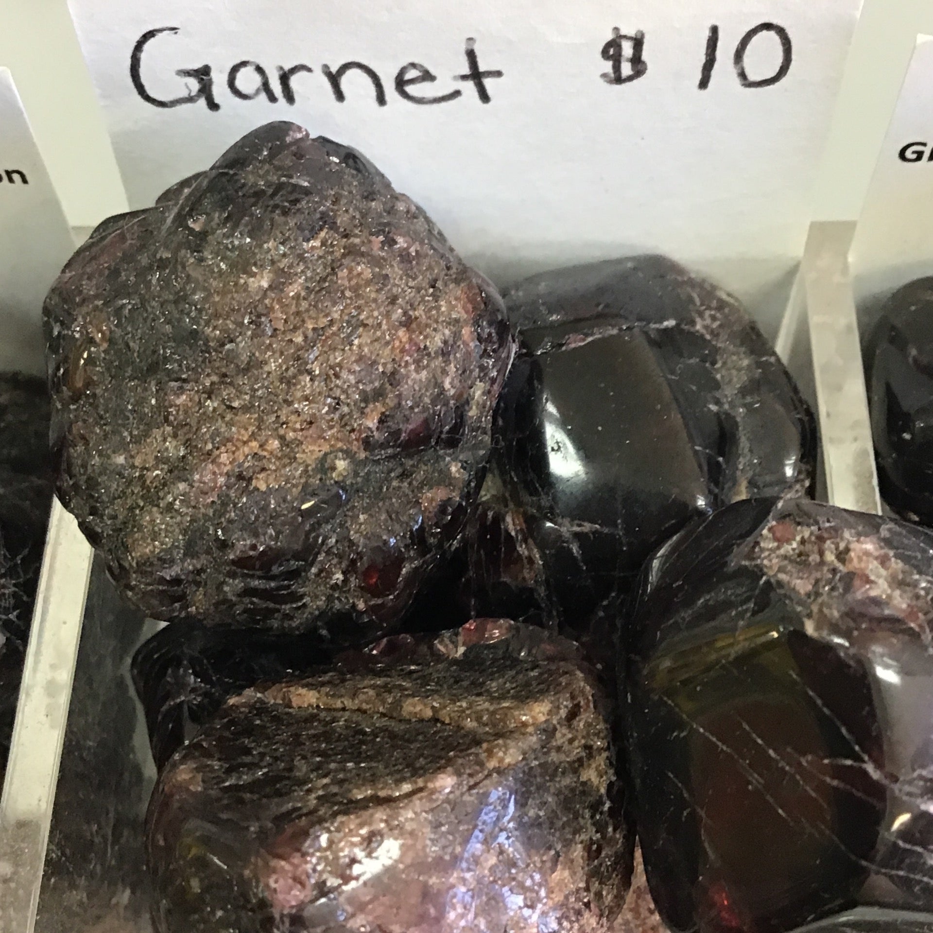 Tumbled and Rough Garnet