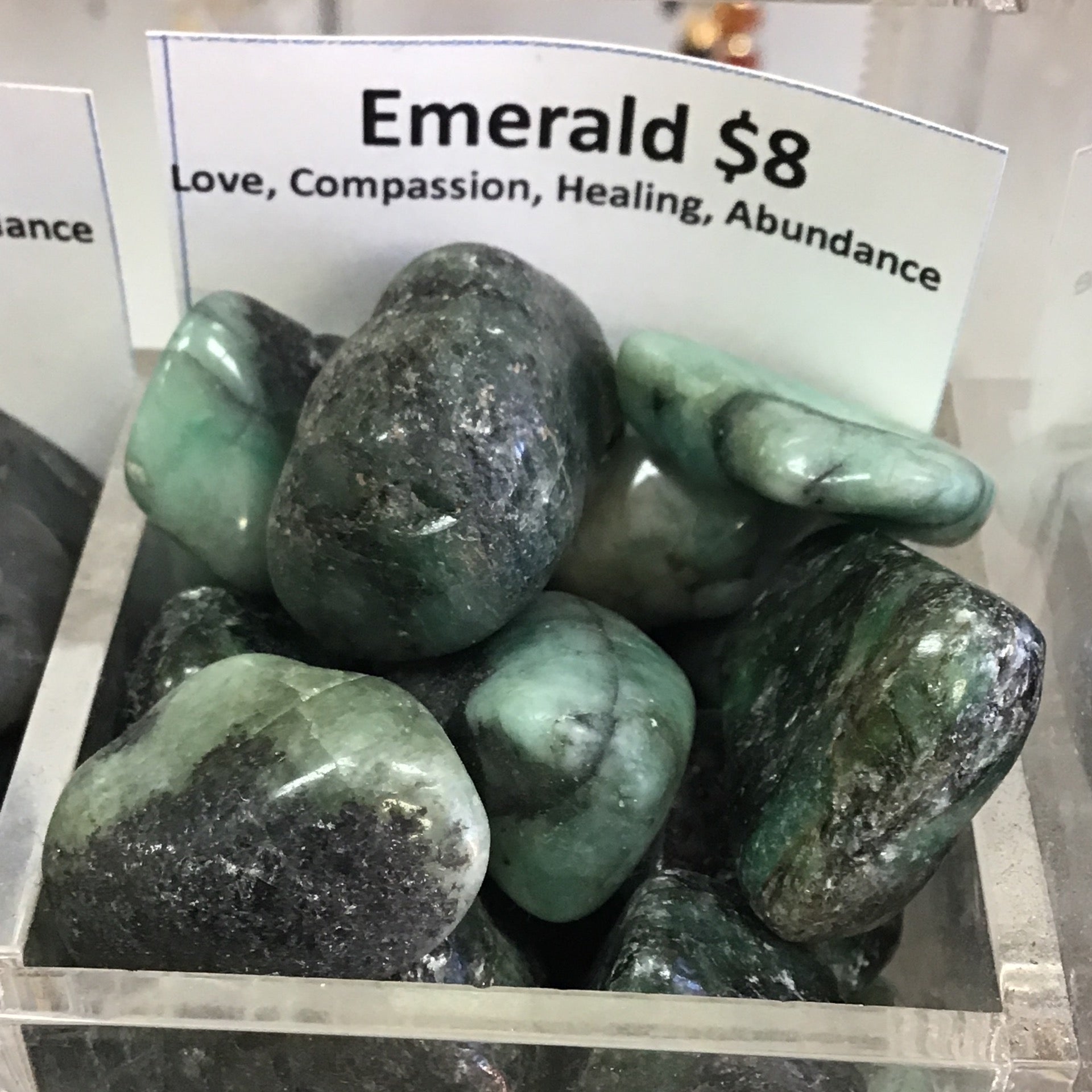 Tumbled Emerald