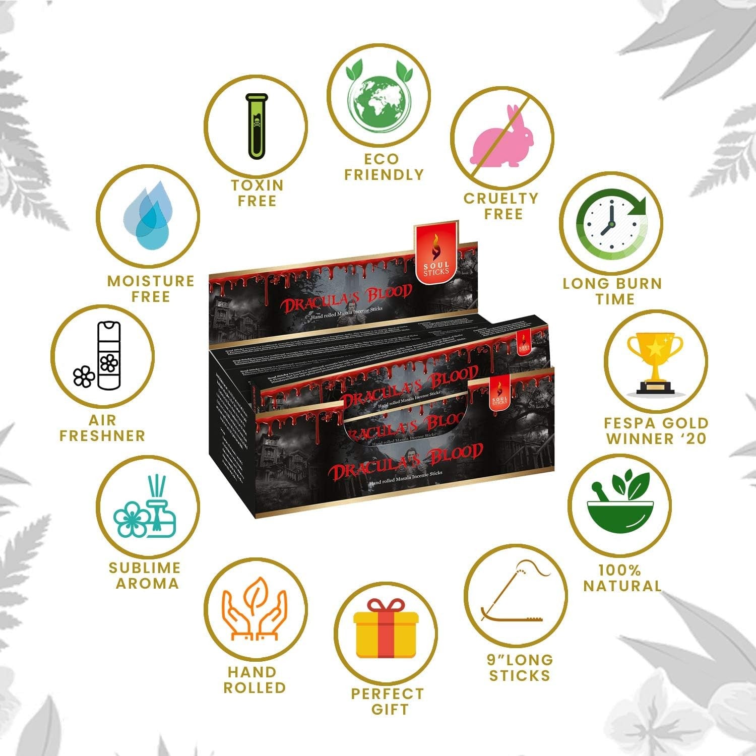 Dracula's Blood Natural Masala Incense Sticks