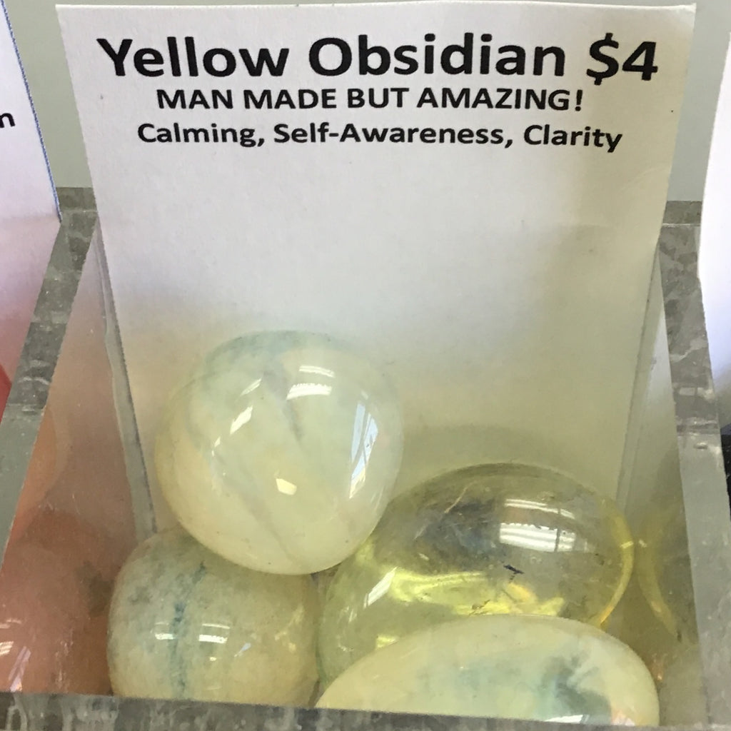 Tumbled Obsidian Yellow