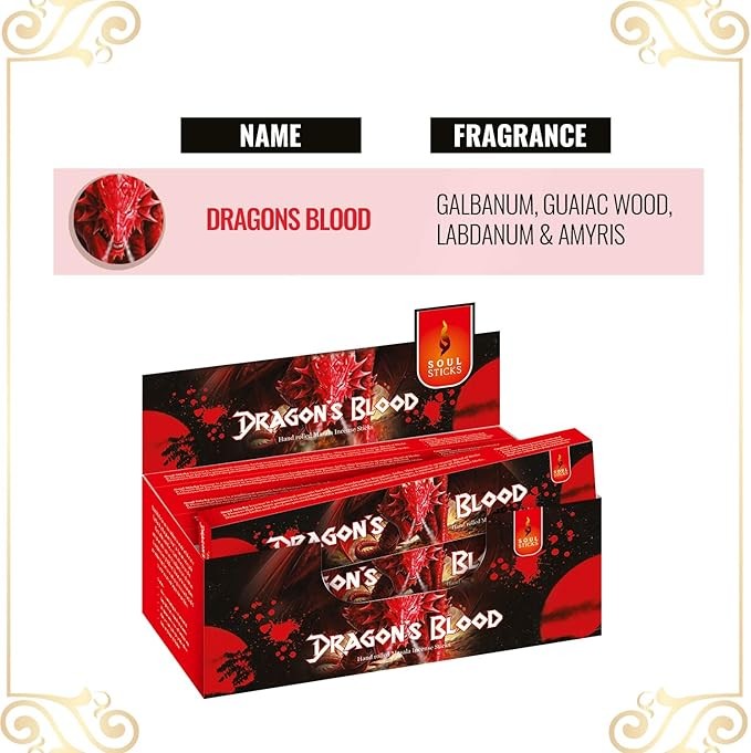 Dragon's Blood Natural Masala Incense Sticks