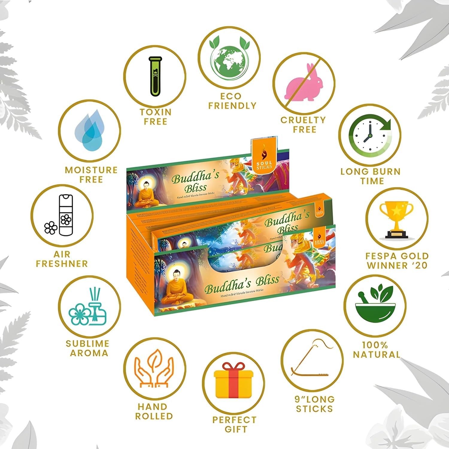Buddha's Bliss Natural Masala Incense Sticks