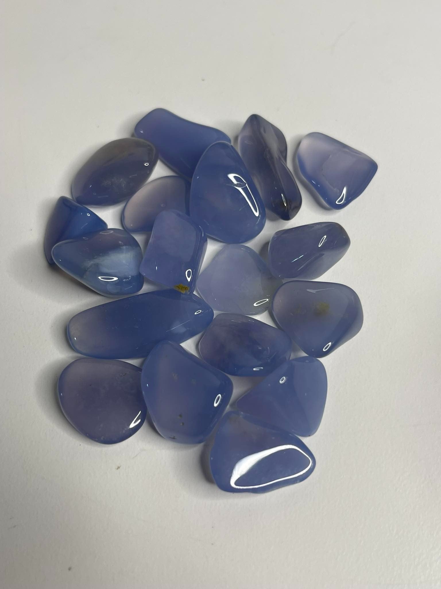 Tumbled Chalcedony Blue Grade A+