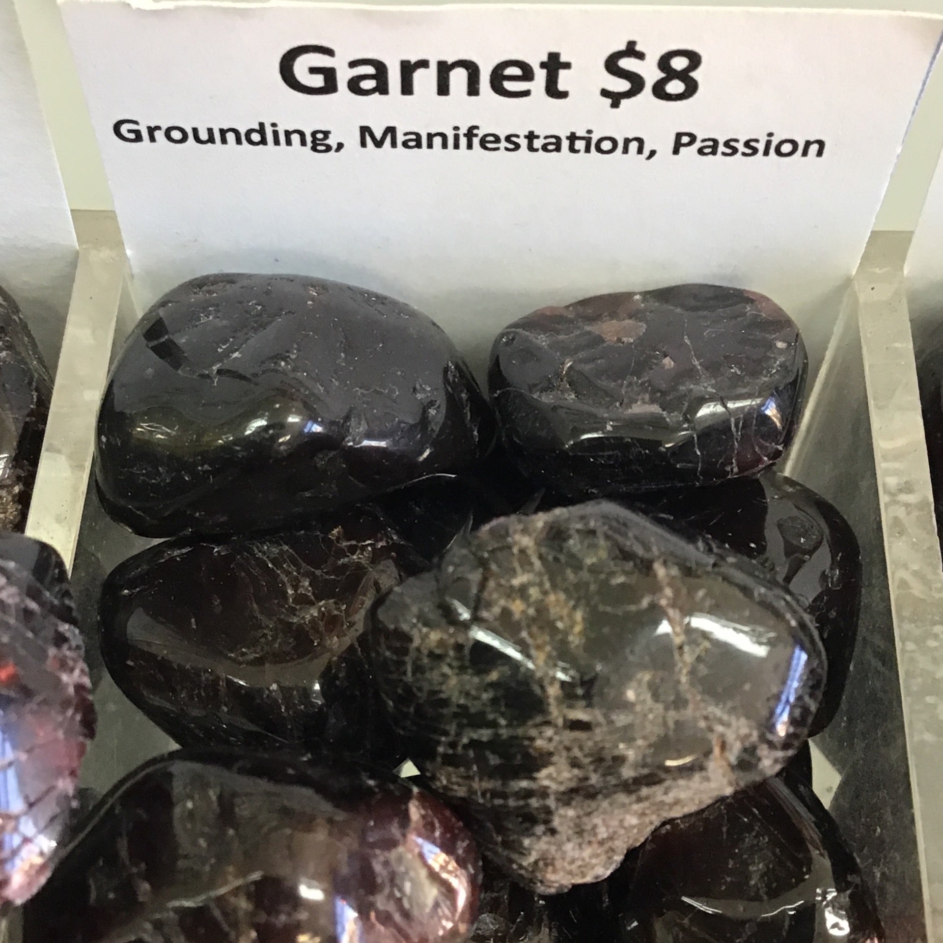 Tumbled and Rough Garnet