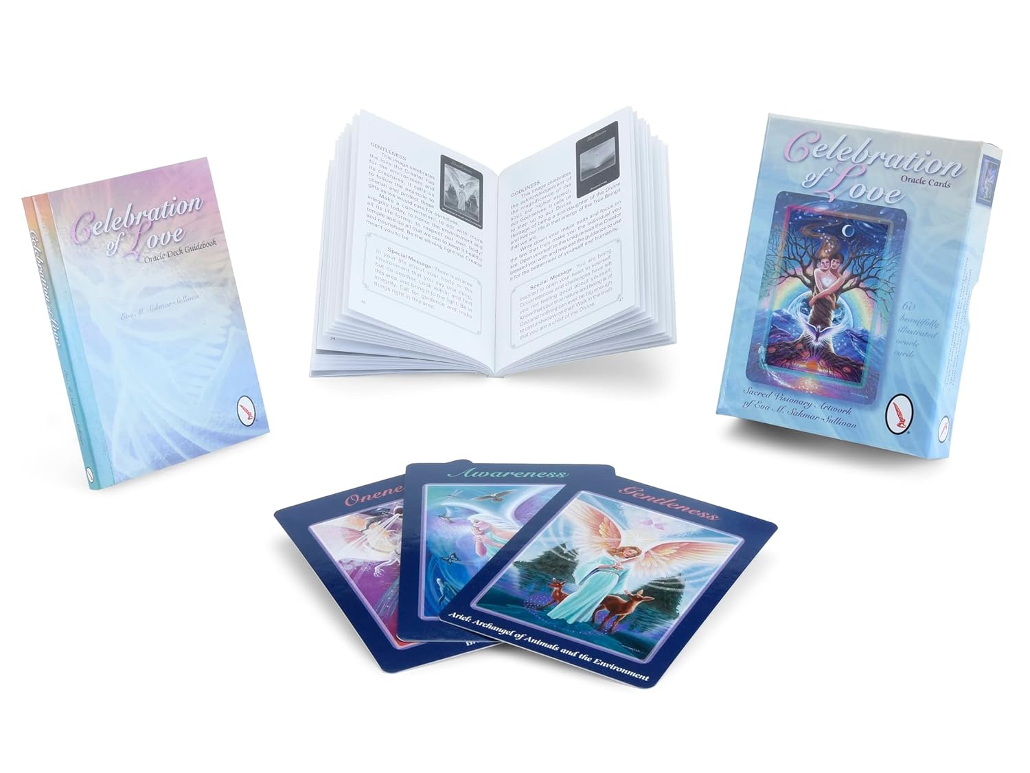 Celebration of Love Oracle Cards : (Oracle Kit Box Set with 60 Cards and Guide Book) By Eva M. Sakmar-Sullivan