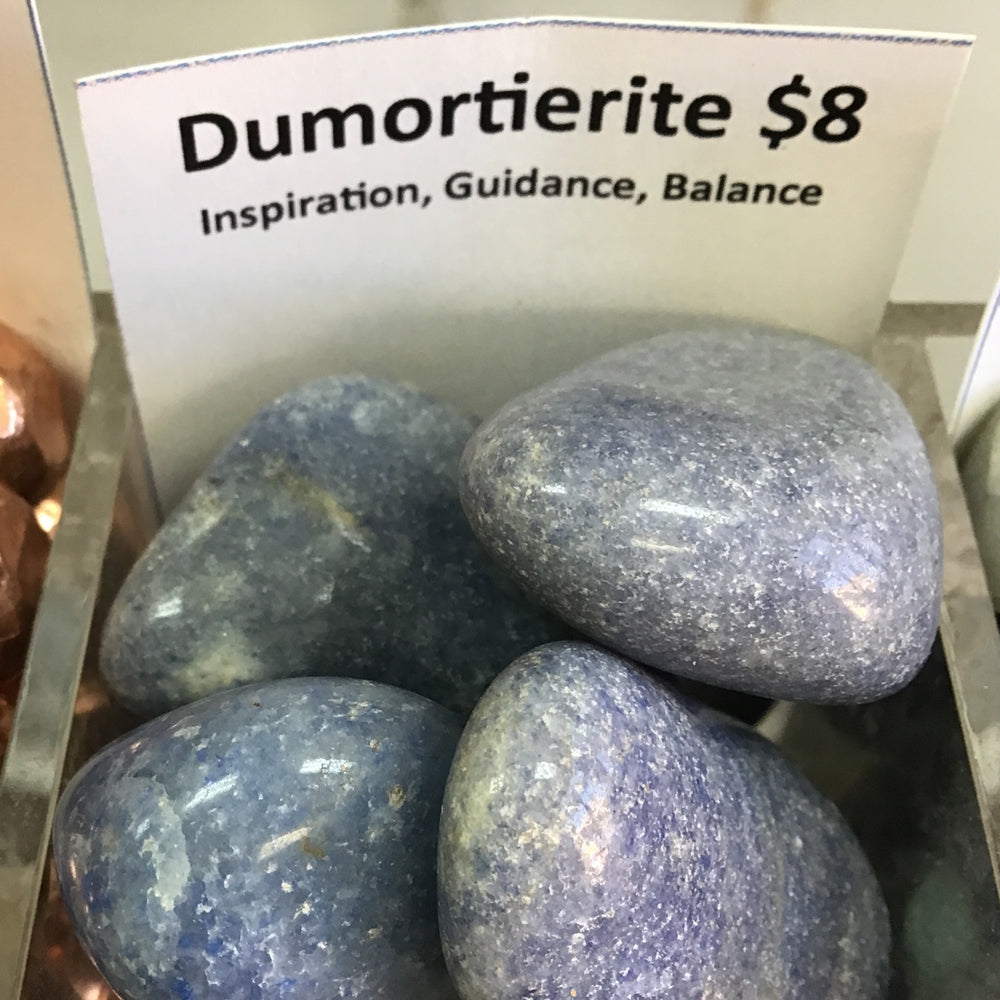 Tumbled Dumortierite
