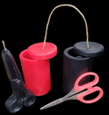 Loadable White/Black Cord Cutting Candle Kit